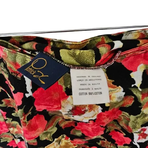 Vintage Patrick X Long Wrap Skirt size 10 Multicolor Floral - Picture 11 of 16